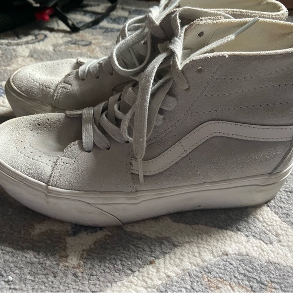 Vans Off The Wall White High-Tops - Picture 2 of 7